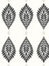 Mirasol Palm Frond wallpaper in ebony and eggshell color - pattern number LN10600 - by Seabrook in the Lillian August Luxe Retreat collection