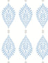Mirasol Palm Frond wallpaper in carolina blue and eggshell color - pattern number LN10602 - by Seabrook in the Lillian August Luxe Retreat collection