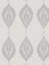 Mirasol Palm Frond wallpaper in cove gray color - pattern number LN10608 - by Seabrook in the Lillian August Luxe Retreat collection
