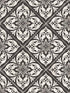 Plumosa Tile wallpaper in ebony and silver color - pattern number LN11000 - by Seabrook in the Lillian August Luxe Retreat collection