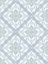 Plumosa Tile wallpaper in carolina blue and arrowroot color - pattern number LN11002 - by Seabrook in the Lillian August Luxe Retreat collection
