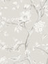 Southport Floral Trail wallpaper in metallic silver and fog color - pattern number LN11108 - by Seabrook in the Lillian August Luxe Retreat collection