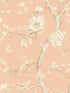 Southport Floral Trail wallpaper in soft melon and arrowroot color - pattern number LN11111 - by Seabrook in the Lillian August Luxe Retreat collection