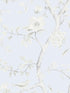 Southport Floral Trail wallpaper in blue frost and cove gray color - pattern number LN11122 - by Seabrook in the Lillian August Luxe Retreat collection