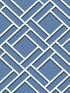 Block Trellis wallpaper in coastal blue and navy color - pattern number LN11502 - by Seabrook in the Lillian August Luxe Retreat collection