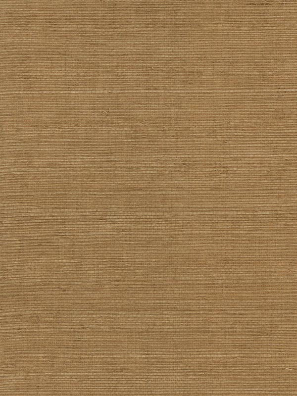 Sisal Grasscloth fabric in golden walnut color - pattern number LN11846 - by Seabrook in the Lillian August Luxe Retreat collection