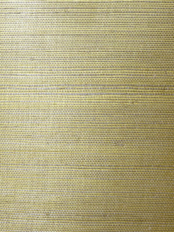 Sisal Grasscloth fabric in metallic gold and aloe color - pattern number LN11864 - by Seabrook in the Lillian August Luxe Retreat collection