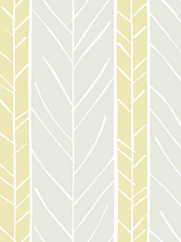 Lottie Stripe fabric in yellow color - pattern number 2903-25818 - by A Street Prints in the Bluebell collection