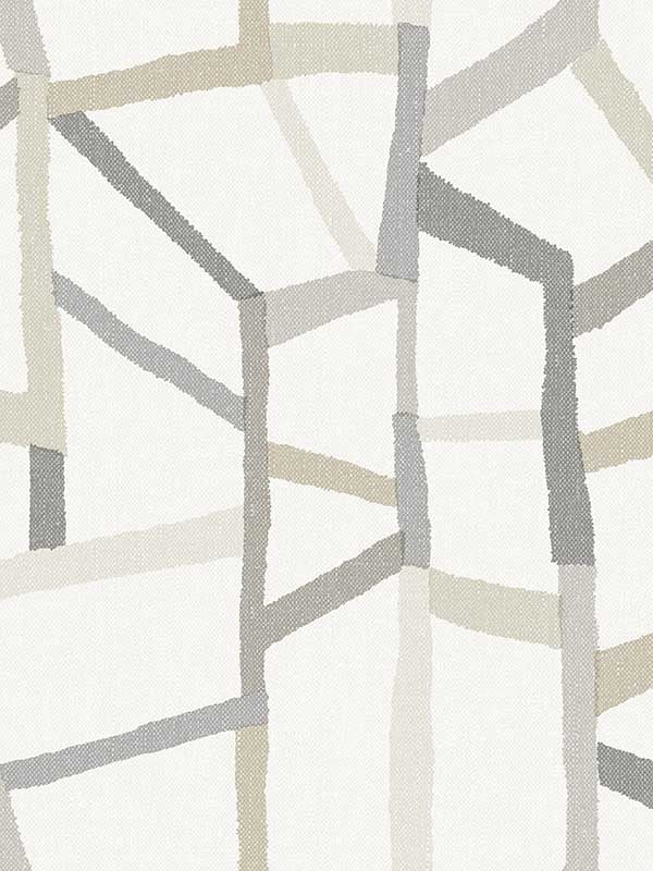 Tate Geometric Linen Look wallpaper in grey color - pattern number 2903-25848 - by A Street Prints in the Bluebell collection