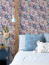 Lucy Floral wallpaper in red color - pattern number 2903-25868 - by A Street Prints in the Bluebell collection