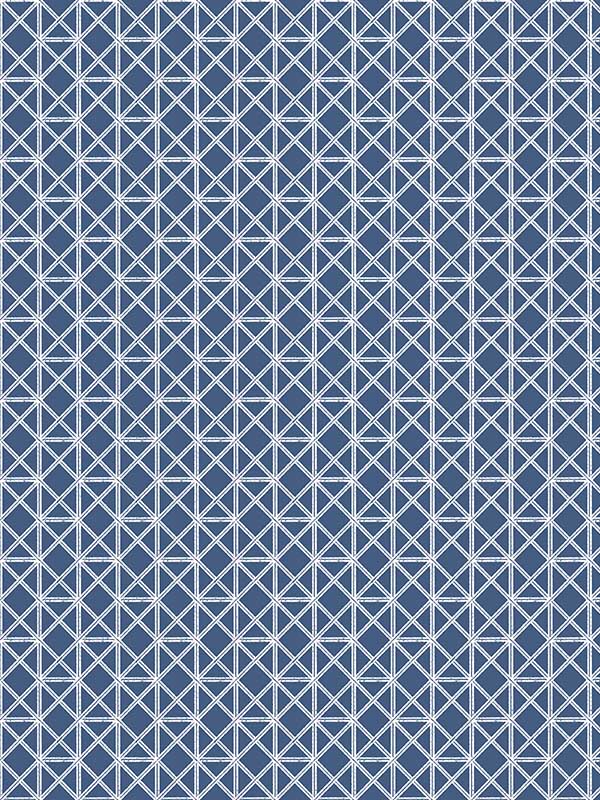 Lisbeth Geometric Lattice fabric in navy color - pattern number 2969-26000 - by A Street Prints in the Pacifica collection