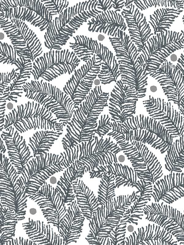 Athina Fern wallpaper in grey color - pattern number 2969-26035 - by A Street Prints in the Pacifica collection