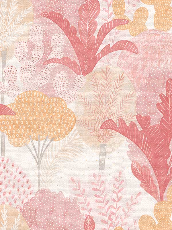 Ari Desert Oasis wallpaper in pink color - pattern number 2969-26046 - by A Street Prints in the Pacifica collection