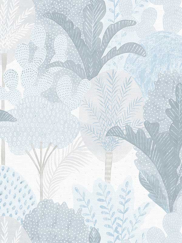 Ari Desert Oasis wallpaper in blue color - pattern number 2969-26048 - by A Street Prints in the Pacifica collection