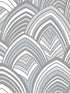 Cabarita Art Deco Flocked Leaves wallpaper in grey color - pattern number 2969-87353 - by A Street Prints in the Pacifica collection