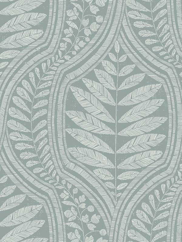 Juno Ogee wallpaper in teal color - pattern number 2964-25950 - by A Street Prints in the Scott Living collection