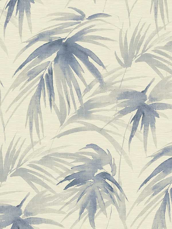 Darlana Grasscloth wallpaper in blue color - pattern number 2964-87410 - by A Street Prints in the Scott Living collection