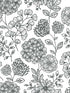 Ada Floral fabric in black color - pattern number 2975-26203 - by A Street Prints in the Scott Living Second Edition collection