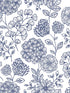 Ada Floral fabric in blue color - pattern number 2975-26205 - by A Street Prints in the Scott Living Second Edition collection