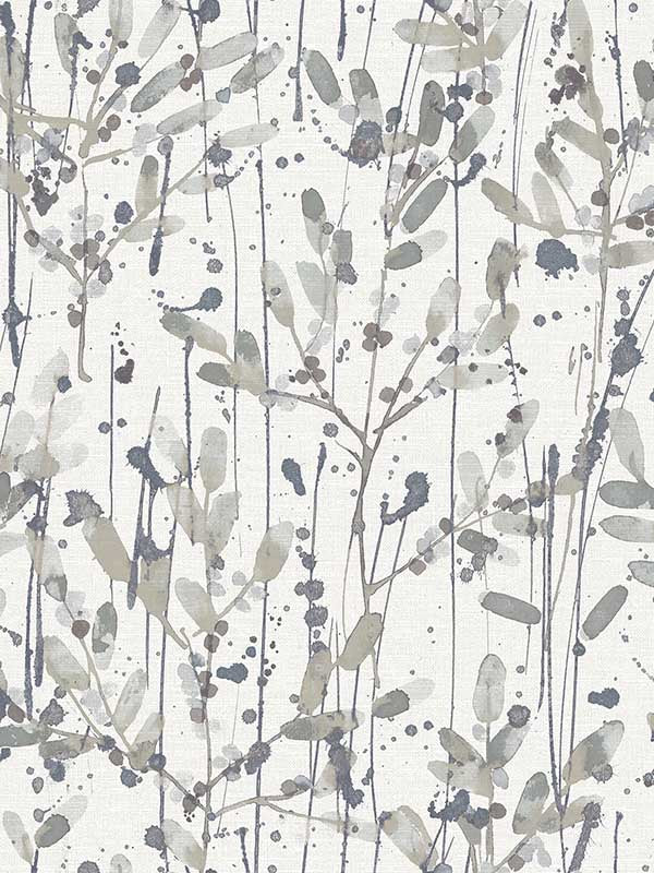 Leandra Floral Trail wallpaper in grey color - pattern number 2975-26238 - by A Street Prints in the Scott Living Second Edition collection