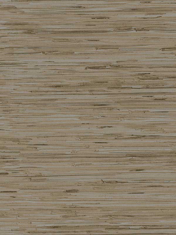 Lustrous Grasscloth wallpaper in silver and taupe color - pattern number Y6201604 - by York in the Grasscloth Resource Library collection