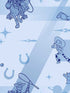 Disney and Pixar Toy Story 4 Retro fabric in blue color - pattern number DI0925 - by York in the Disney Kids Vol 4 collection