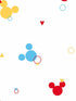 Disney Minnie Mouse Dots fabric in blue and yellow color - pattern number DI0930 - by York in the Disney Kids Vol 4 collection
