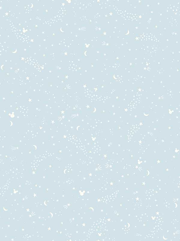 Disney Mickey Mouse Star wallpaper in blue color - pattern number DI0985 - by York in the Disney Kids Vol 4 collection