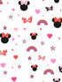 Disney Minnie Mouse Rainbow fabric in red color - pattern number DI0992 - by York in the Disney Kids Vol 4 collection