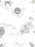 Star Wars Good Night Galaxy fabric in black and white color - pattern number DI0997 - by York in the Disney Kids Vol 4 collection
