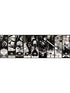 Star Wars Celebrating The Saga fabric in black white cream color - pattern number DI1002BD - by York in the Disney Kids Vol 4 collection