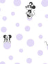 Disney Minnie Mouse Dots fabric in purple color - pattern number DI1028 - by York in the Disney Kids Vol 4 collection