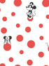 Disney Minnie Mouse Dots fabric in red color - pattern number DI1029 - by York in the Disney Kids Vol 4 collection