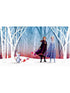 Frozen Woodland Tree Peel and Stick 7 Panel mural in blue color - pattern number RMK11415M - by York in the Disney Kids Vol 4 collection
