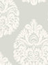 Teardrop Damask fabric in light grey color - pattern number KT2145 - by Ronald Redding in the 24 Karat collection