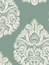 Teardrop Damask fabric in teal color - pattern number KT2146 - by Ronald Redding in the 24 Karat collection