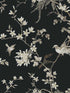 Bird and Blossom Chinoserie fabric in black color - pattern number KT2173 - by Ronald Redding in the 24 Karat collection