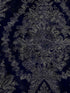 Charleston Damask fabric in navy color - pattern number KT2215 - by Ronald Redding in the 24 Karat collection