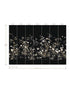 Flowering Vine Chino 7 Panel mural in black color - pattern number KT2264M - by Ronald Redding in the 24 Karat collection