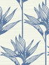 Bird of Paradise wallpaper in blue color - pattern number TC2671 - by York in the Tropics Resource Library collection