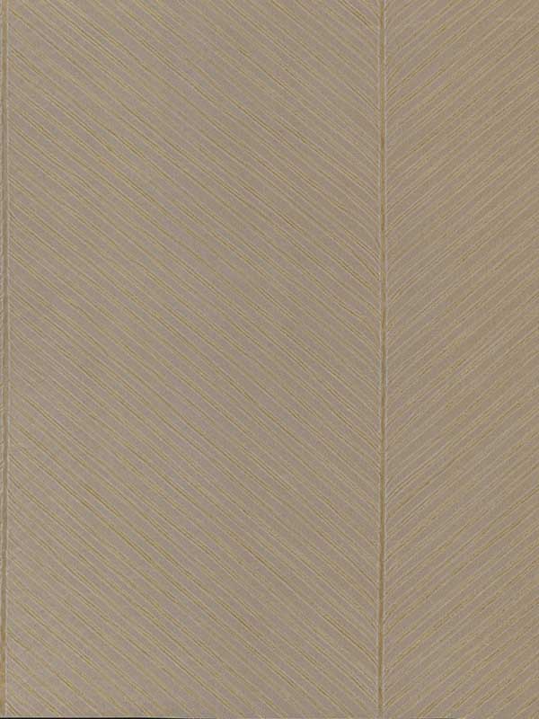 Palm Chevron fabric in taupe and gold color - pattern number TC2699 - by York in the Tropics Resource Library collection