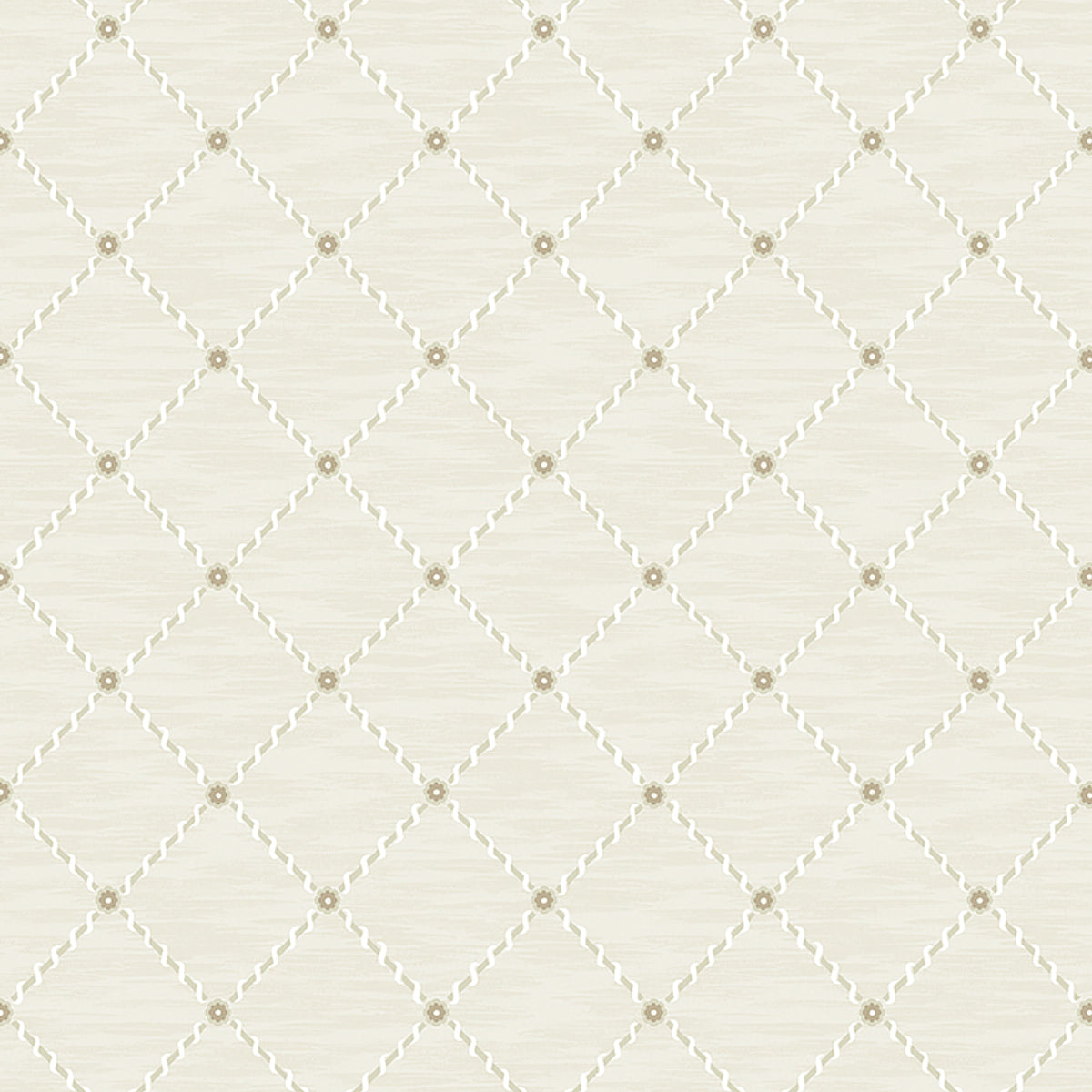 Golden Trellis wallpaper in parchment and gold color - pattern number 2267 - by Schumacher in the Borastapeter collection