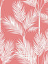 King Palm Silhouette fabric in coral color - pattern number CV4407 - by York in the Waters Edge Resource Library collection