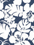 Hibiscus Arboretum wallpaper in navy color - pattern number CV4441 - by York in the Waters Edge Resource Library collection