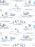 Full Sails wallpaper in blue and red color - pattern number CV4461 - by York in the Waters Edge Resource Library collection