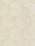 Hexagram Wood Veneer fabric in off white color - pattern number HO2101 - by Ronald Redding in the Traveler collection
