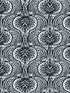 Lotus Palm wallpaper in navy color - pattern number HO2153 - by Ronald Redding in the Traveler collection