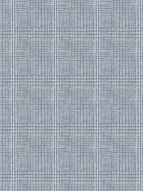 Shirting Plaid fabric in blue color - pattern number HO2167 - by Ronald Redding in the Traveler collection