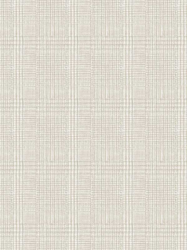 Shirting Plaid fabric in off white color - pattern number HO2169 - by Ronald Redding in the Traveler collection