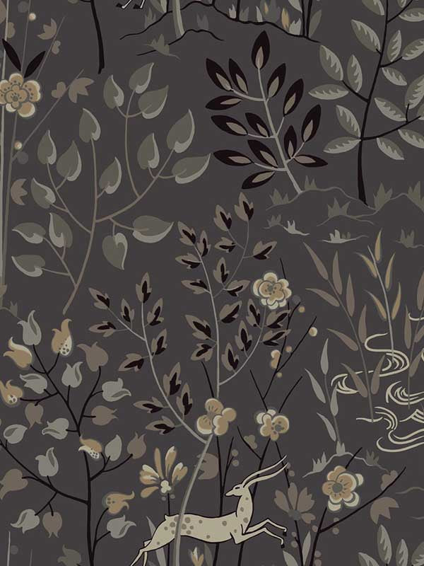 Aspen wallpaper in grey color - pattern number LL4785 - by Ronald Redding in the Traveler collection